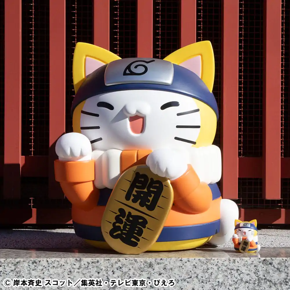 Naruto Shippuden Mega Cat Project Nyanto! The Big Nyaruto Series Trading figura Nyaruto Fortune Cats Giant Ver. 34 cm termékfotó
