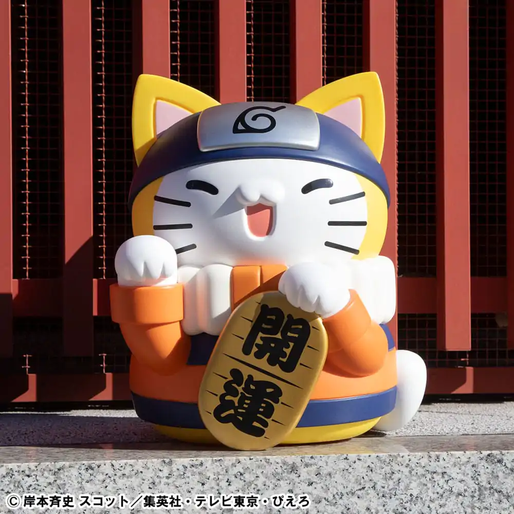 Naruto Shippuden Mega Cat Project Nyanto! The Big Nyaruto Series Trading figura Nyaruto Fortune Cats Giant Ver. 34 cm termékfotó