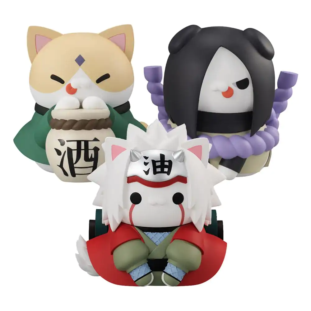 Naruto Shippuden Mega Cat Project Trading figurák Nyanto! The Big Nyaruto Series The Sannin csomag 10 cm (With Gift) termékfotó