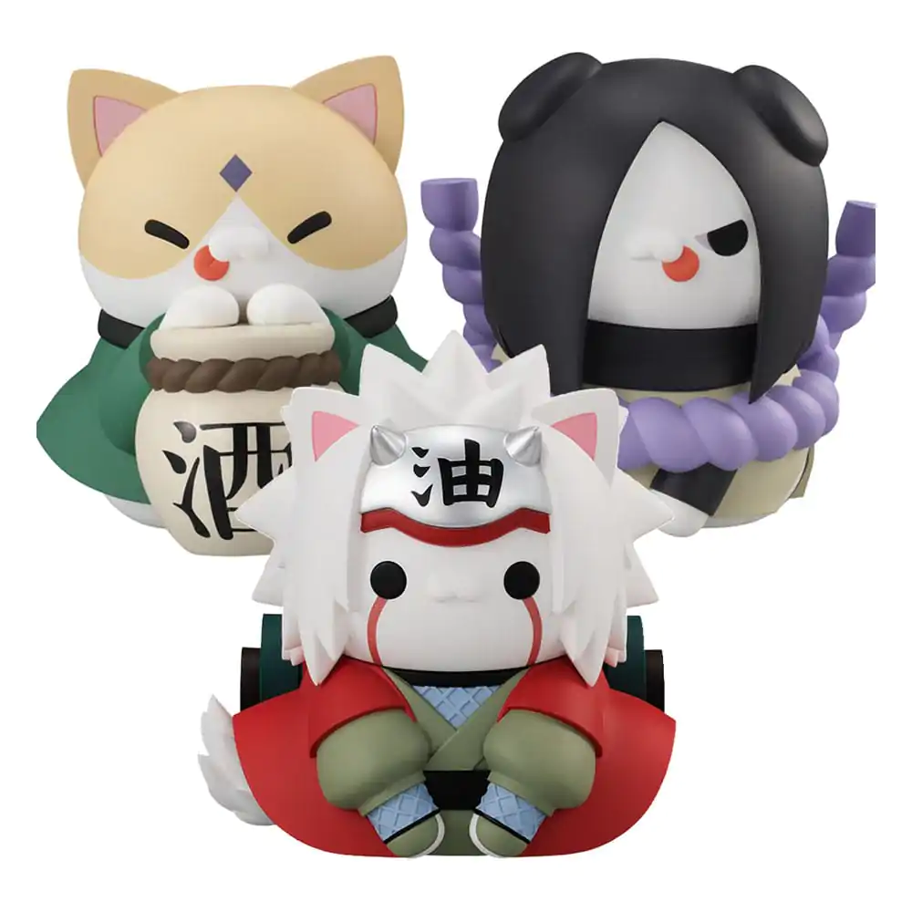 Naruto Shippuden Mega Cat Project Trading figurák Nyanto! The Big Nyaruto Series The Sannin csomag 10 cm (With Gift) termékfotó