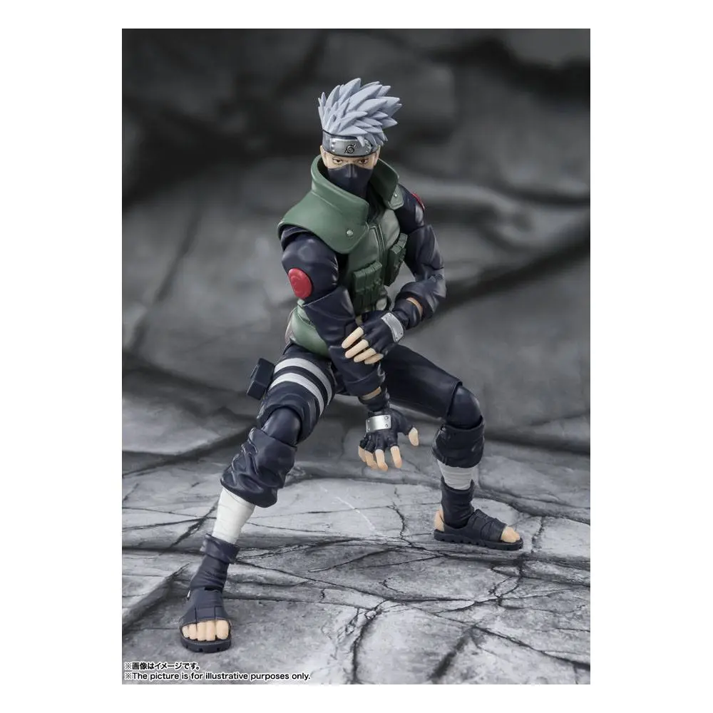 Naruto Shippuden S.H. Figuarts akciófigura Kakashi Hatake -The famed Sharingan Hero- 16 cm termékfotó