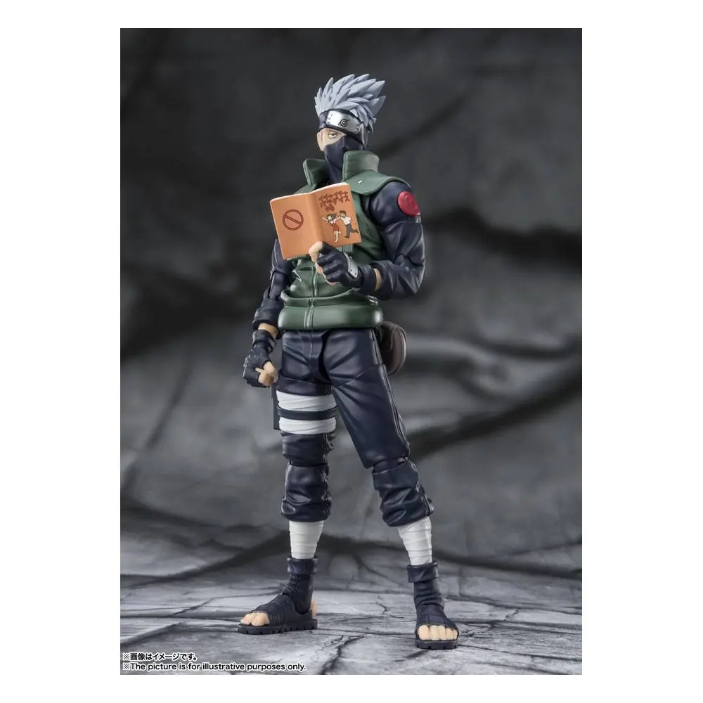 Naruto Shippuden S.H. Figuarts akciófigura Kakashi Hatake -The famed Sharingan Hero- 16 cm termékfotó