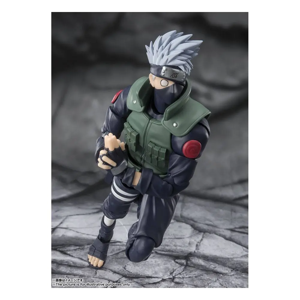 Naruto Shippuden S.H. Figuarts akciófigura Kakashi Hatake -The famed Sharingan Hero- 16 cm termékfotó