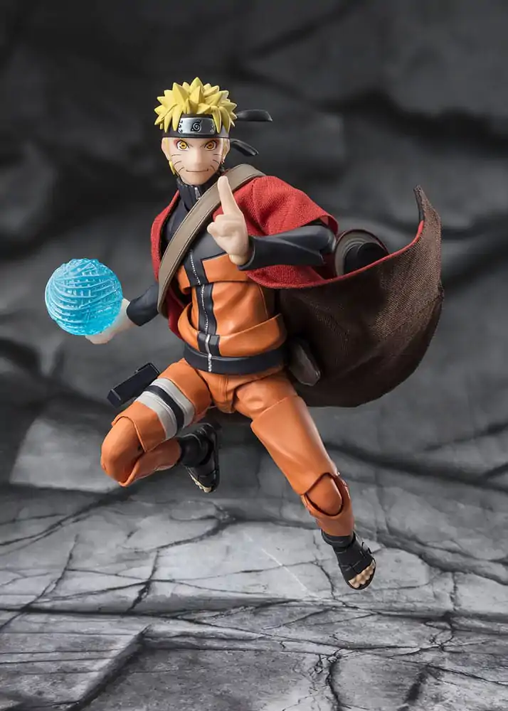 Naruto Shippuden S.H. Figuarts akciófigura Naruto Uzumaki (Sage Mode) - Savior of Konoha 15 cm termékfotó