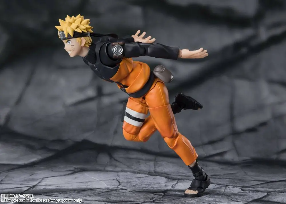 Naruto Shippuden S.H. Figuarts Naruto Uzumaki -The Jinchuuriki entrusted with Hope- akciófigura 14 cm termékfotó