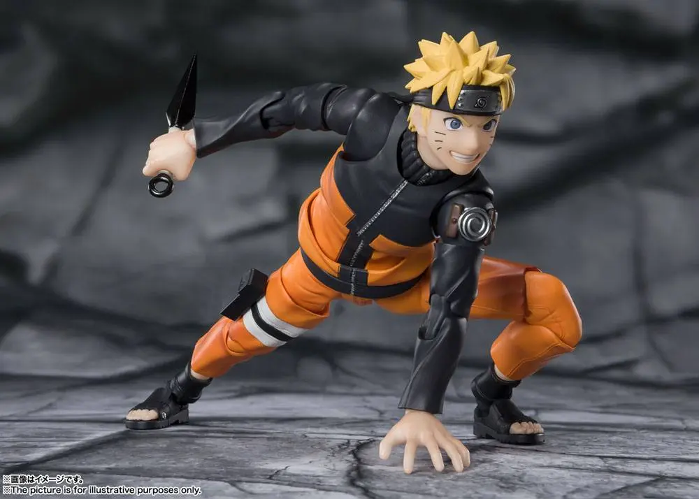 Naruto Shippuden S.H. Figuarts Naruto Uzumaki -The Jinchuuriki entrusted with Hope- akciófigura 14 cm termékfotó