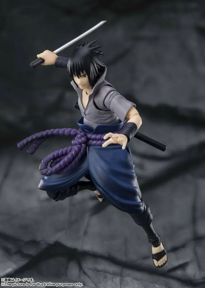 Naruto Shippuden S.H. Figuarts Sasuke Uchiha -He who bears all Hatred- akciófigura 15 cm termékfotó