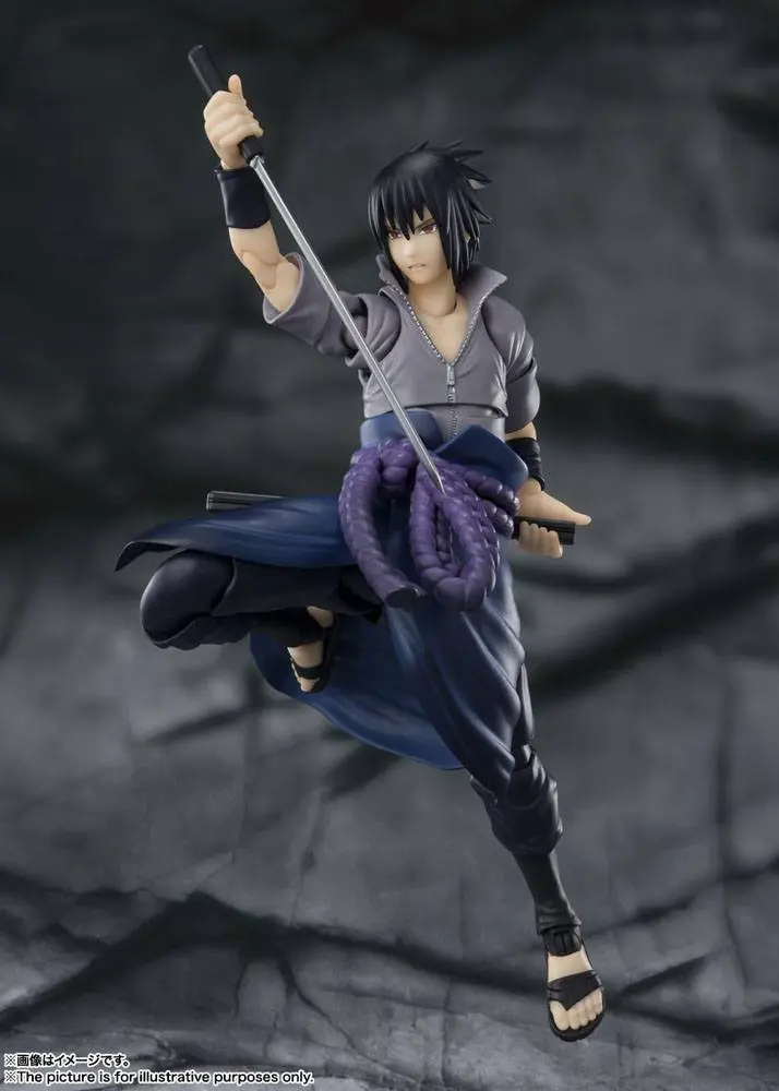 Naruto Shippuden S.H. Figuarts Sasuke Uchiha -He who bears all Hatred- akciófigura 15 cm termékfotó