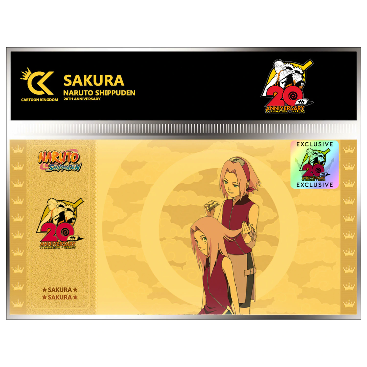 Naruto Shippuden Sakura Golden Ticket 20th Anniversary termékfotó