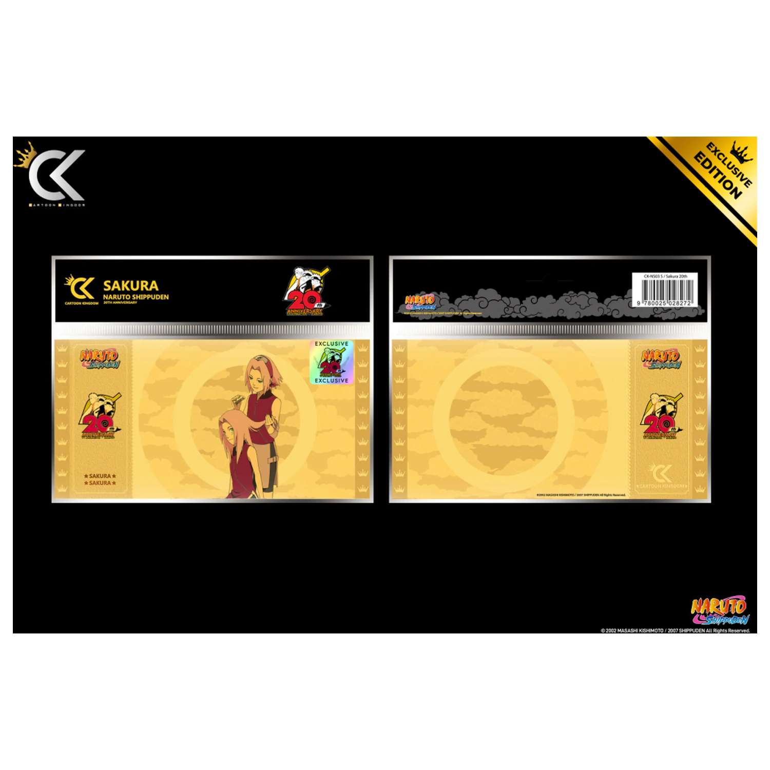 Naruto Shippuden Sakura Golden Ticket 20th Anniversary termékfotó