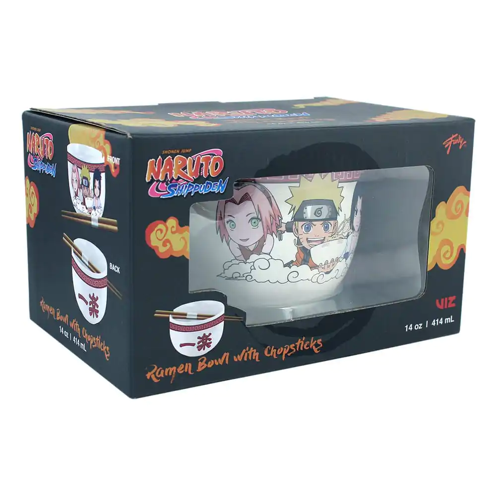 Naruto Shippuden Team Seven Ramen tál és evőpálcika 414 ml termékfotó