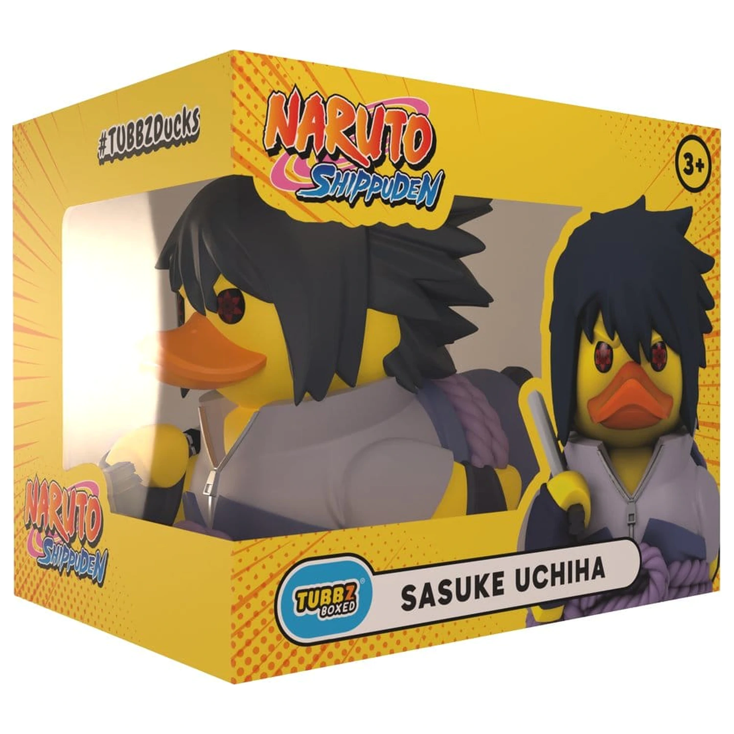 Naruto Shippuden Tubbz PVC figura Sasuke Uchiha Boxed Edition 10 cm termékfotó