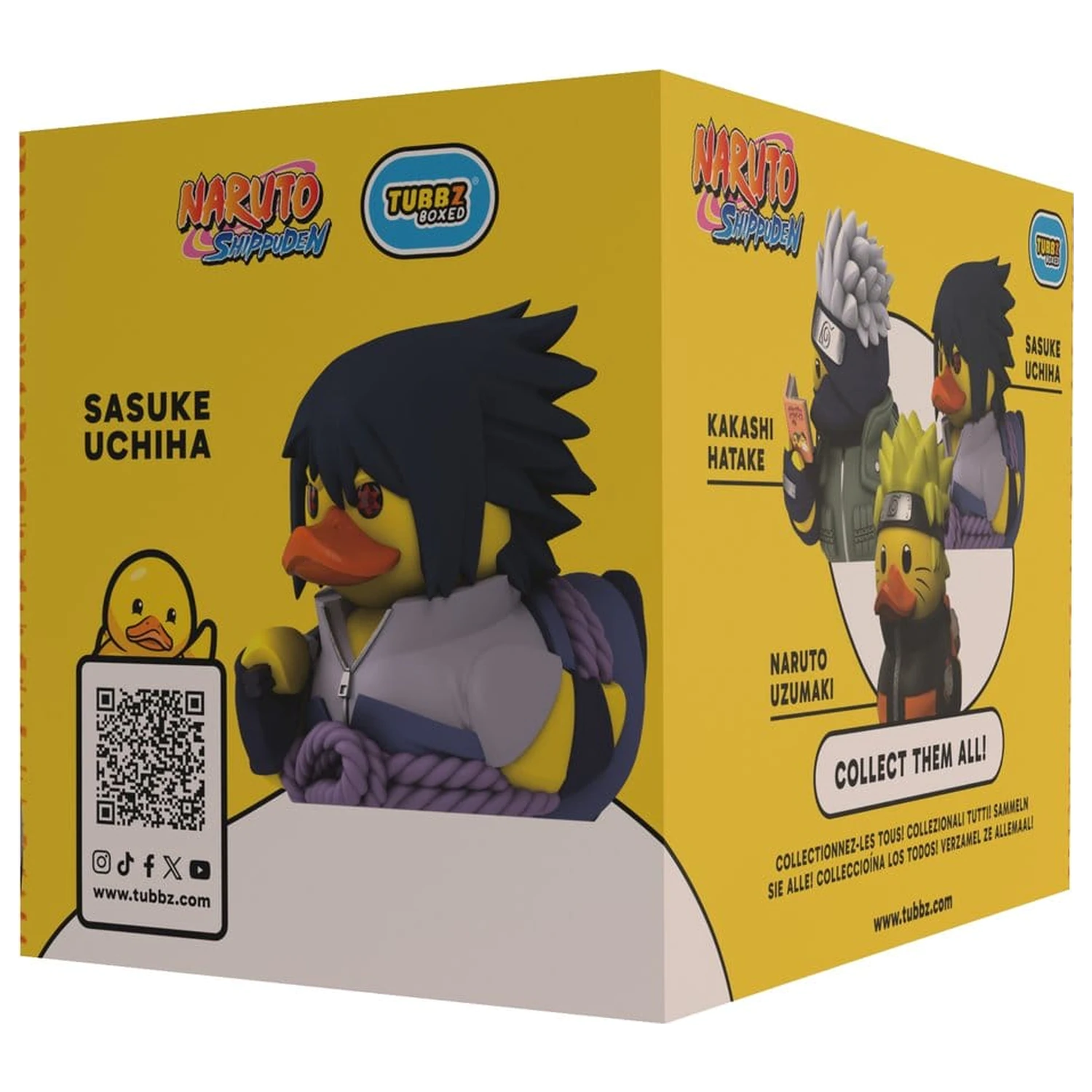 Naruto Shippuden Tubbz PVC figura Sasuke Uchiha Boxed Edition 10 cm termékfotó