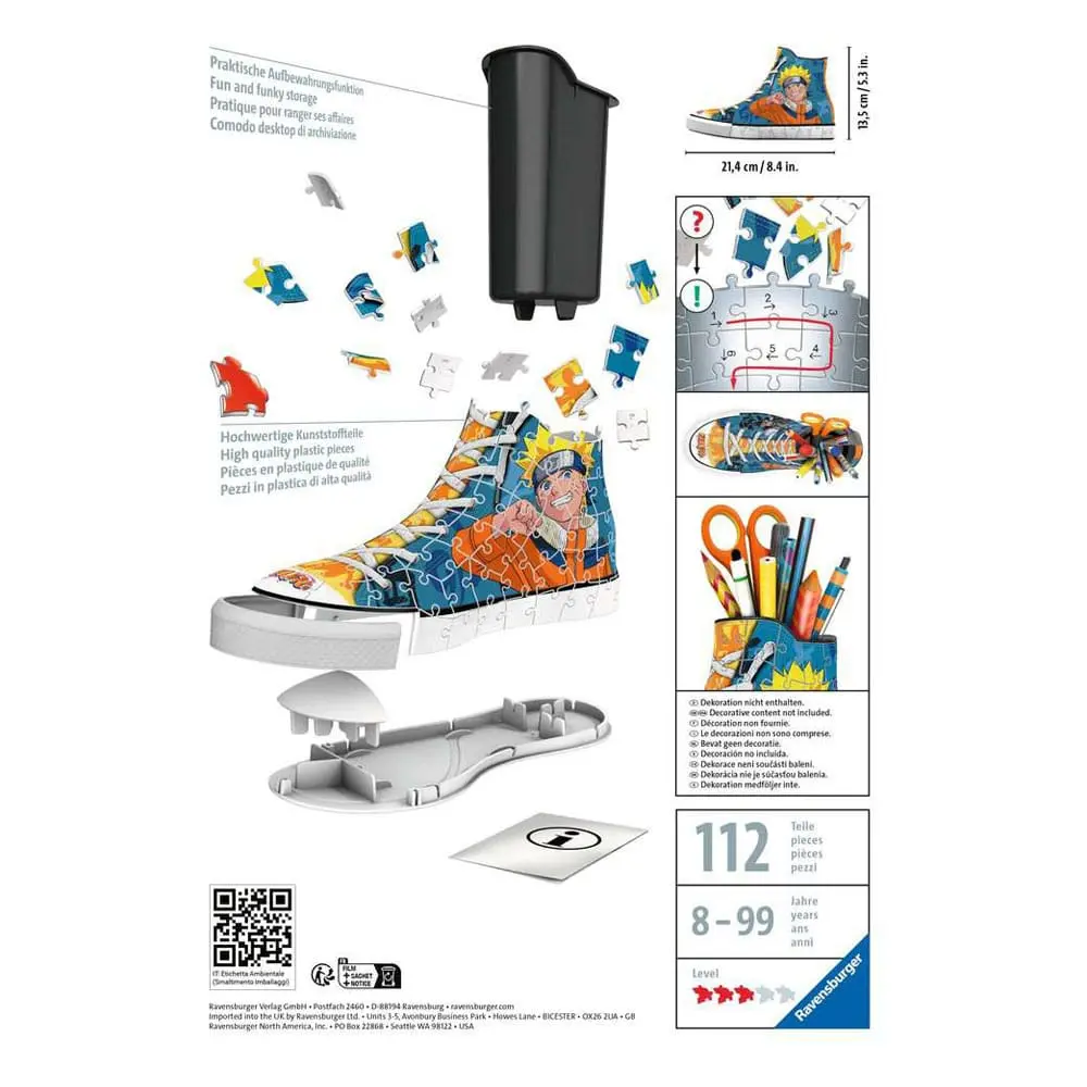 Naruto Sneaker 3D Puzzle (112 darab) termékfotó