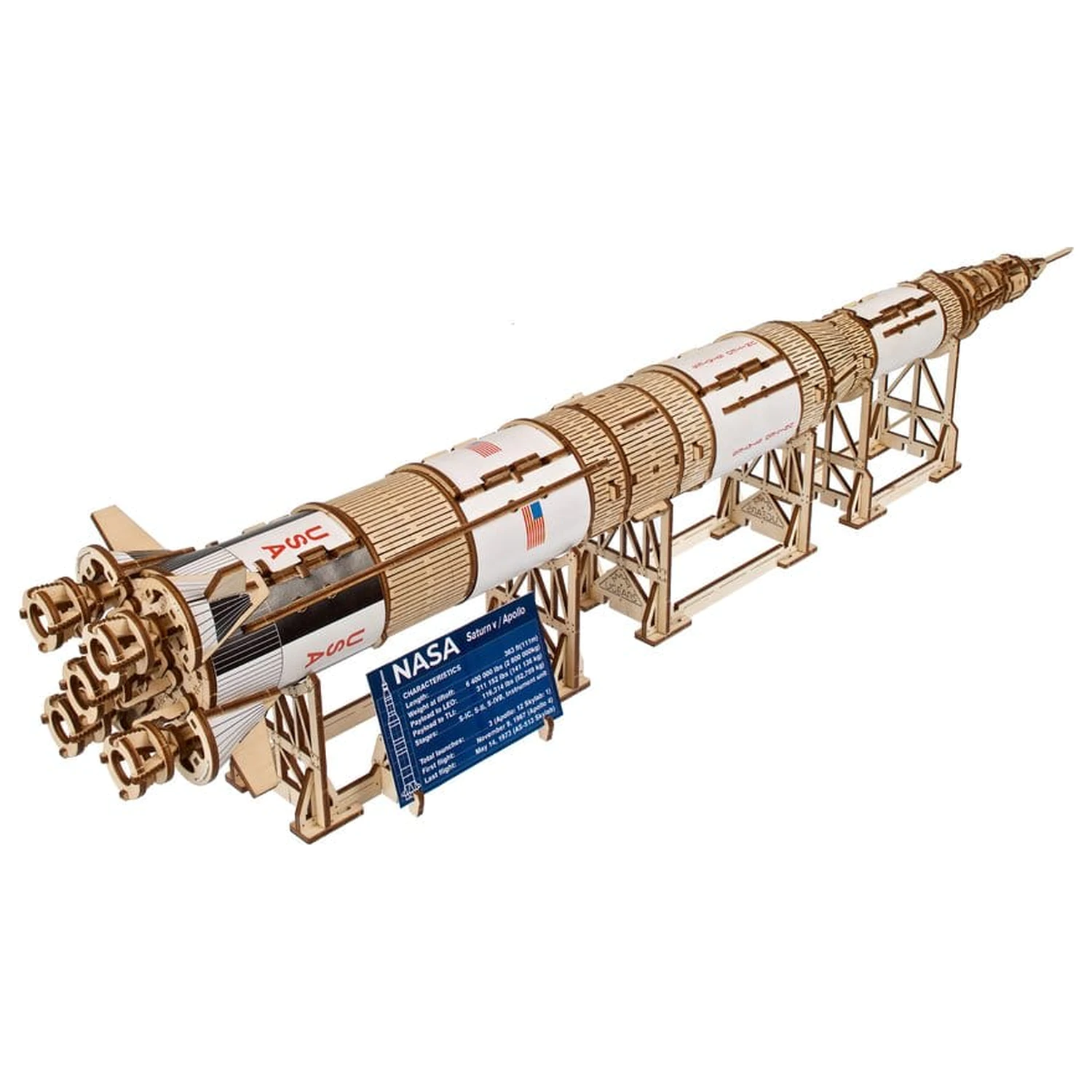 NASA 3D fa puzzle Saturn V termékfotó