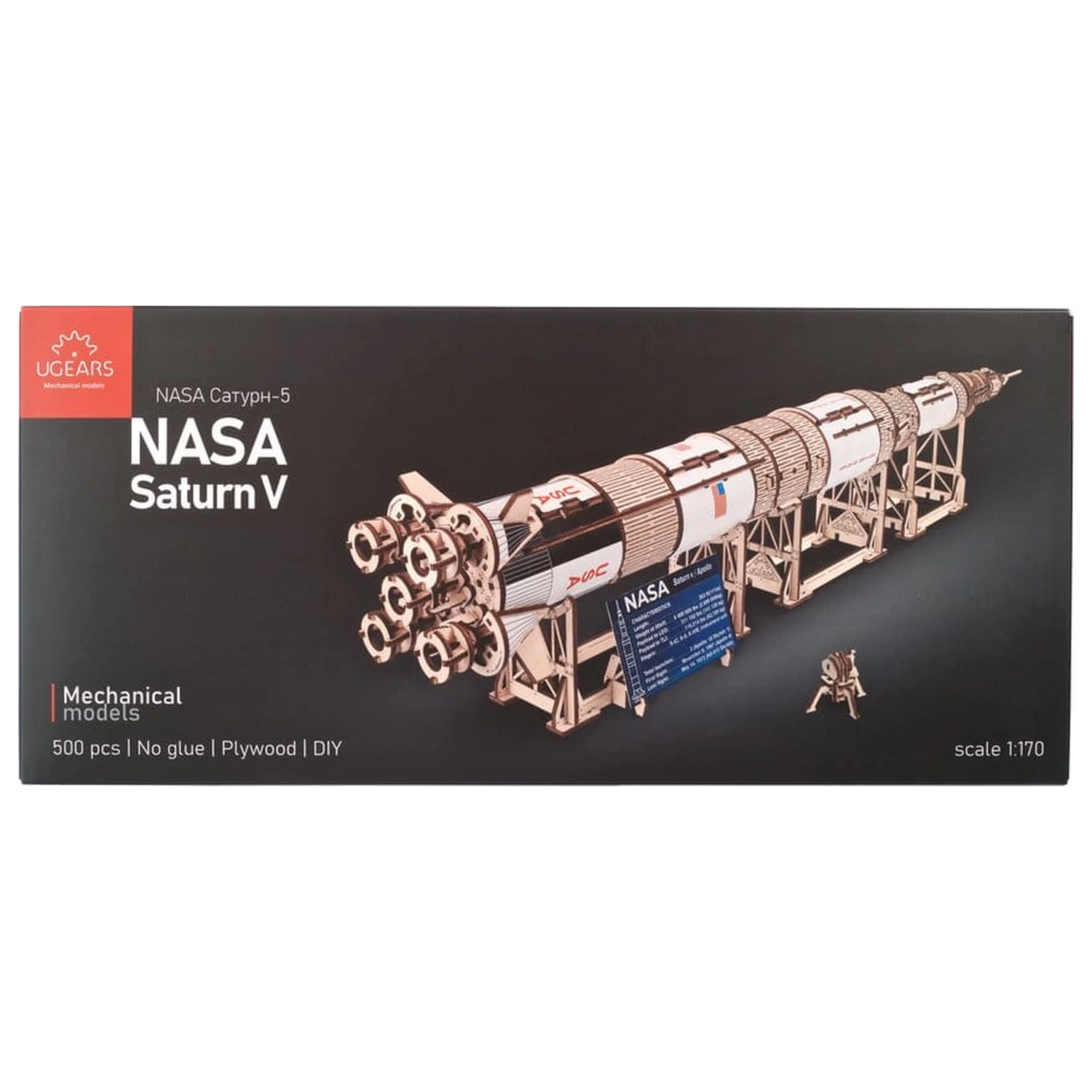 NASA 3D fa puzzle Saturn V termékfotó