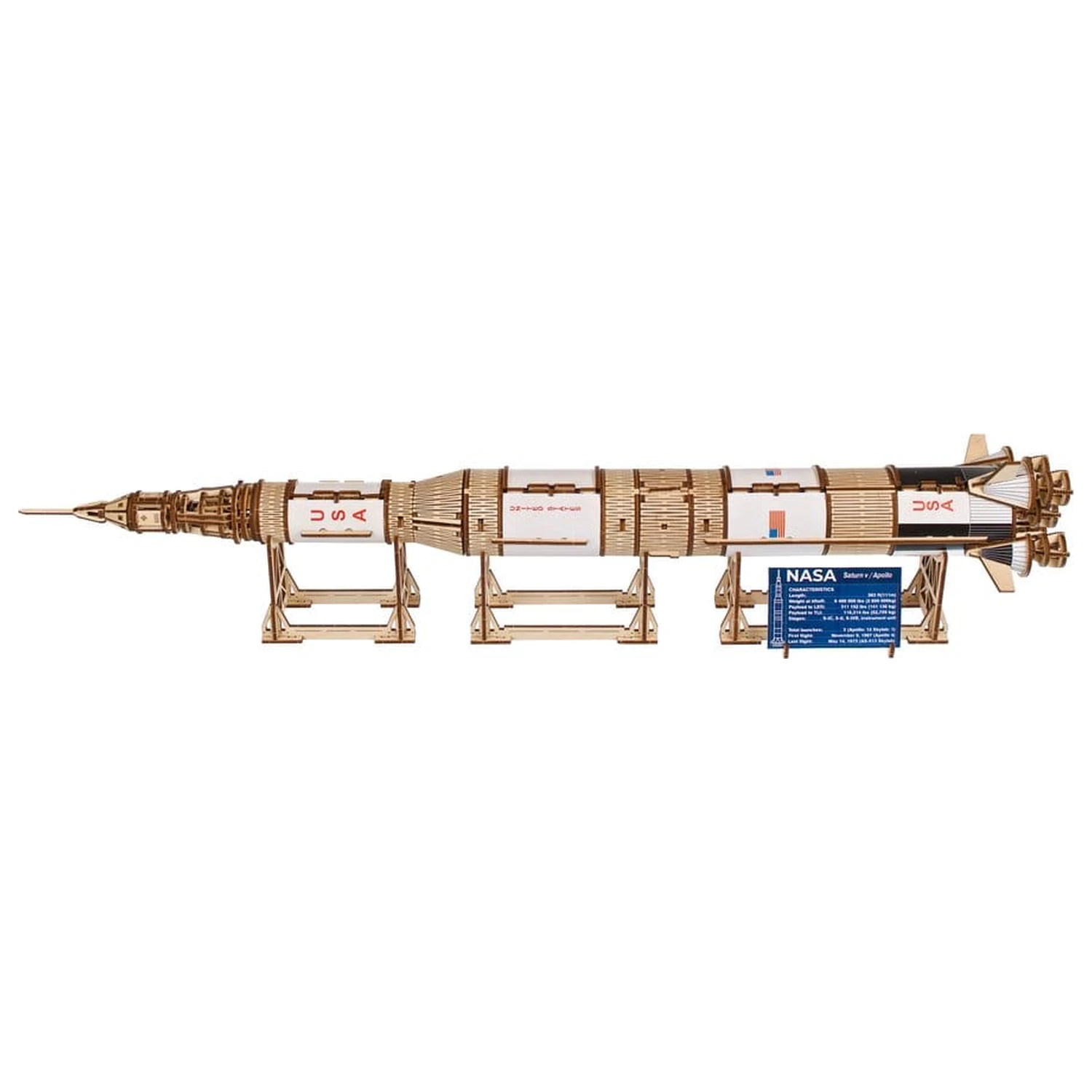 NASA 3D fa puzzle Saturn V termékfotó
