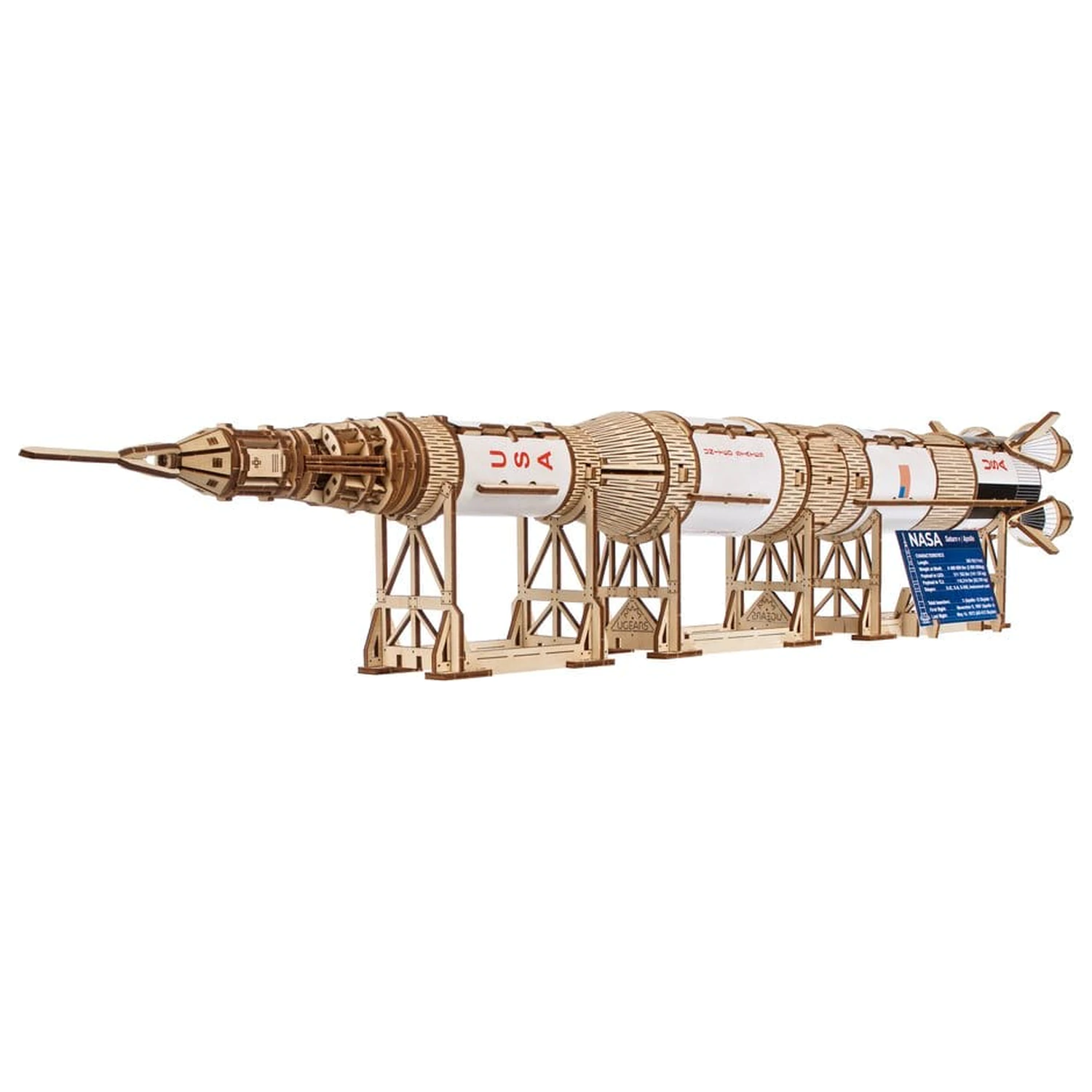 NASA 3D fa puzzle Saturn V termékfotó