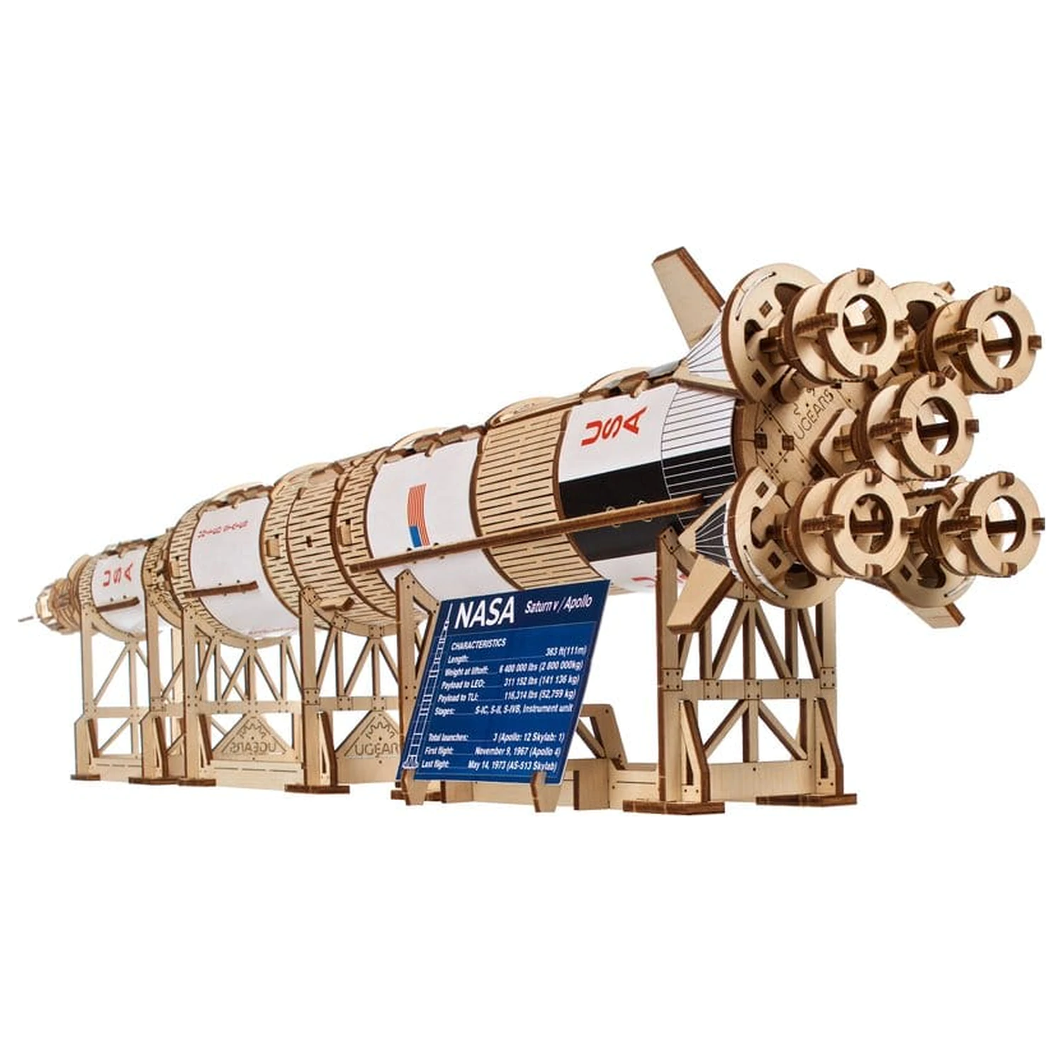 NASA 3D fa puzzle Saturn V termékfotó