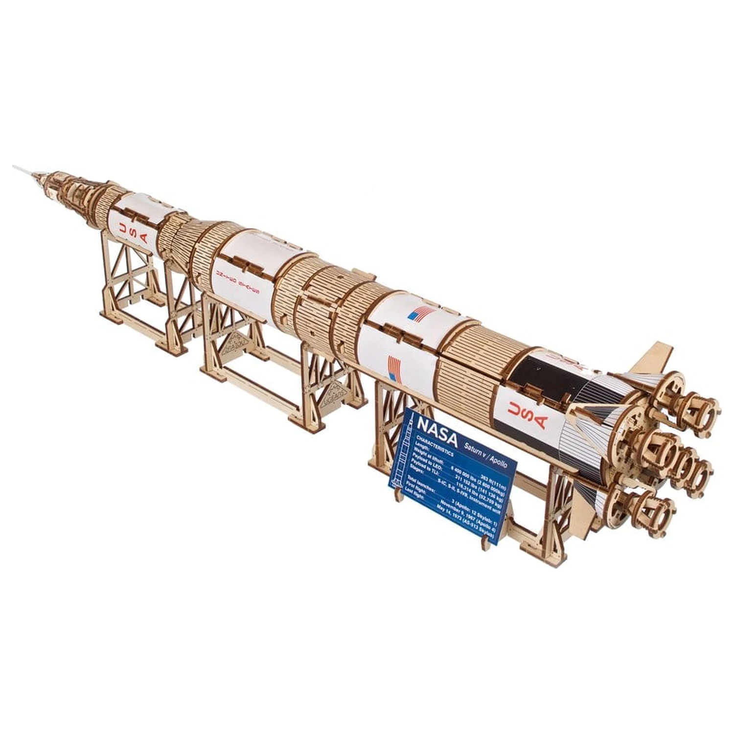 NASA 3D fa puzzle Saturn V termékfotó