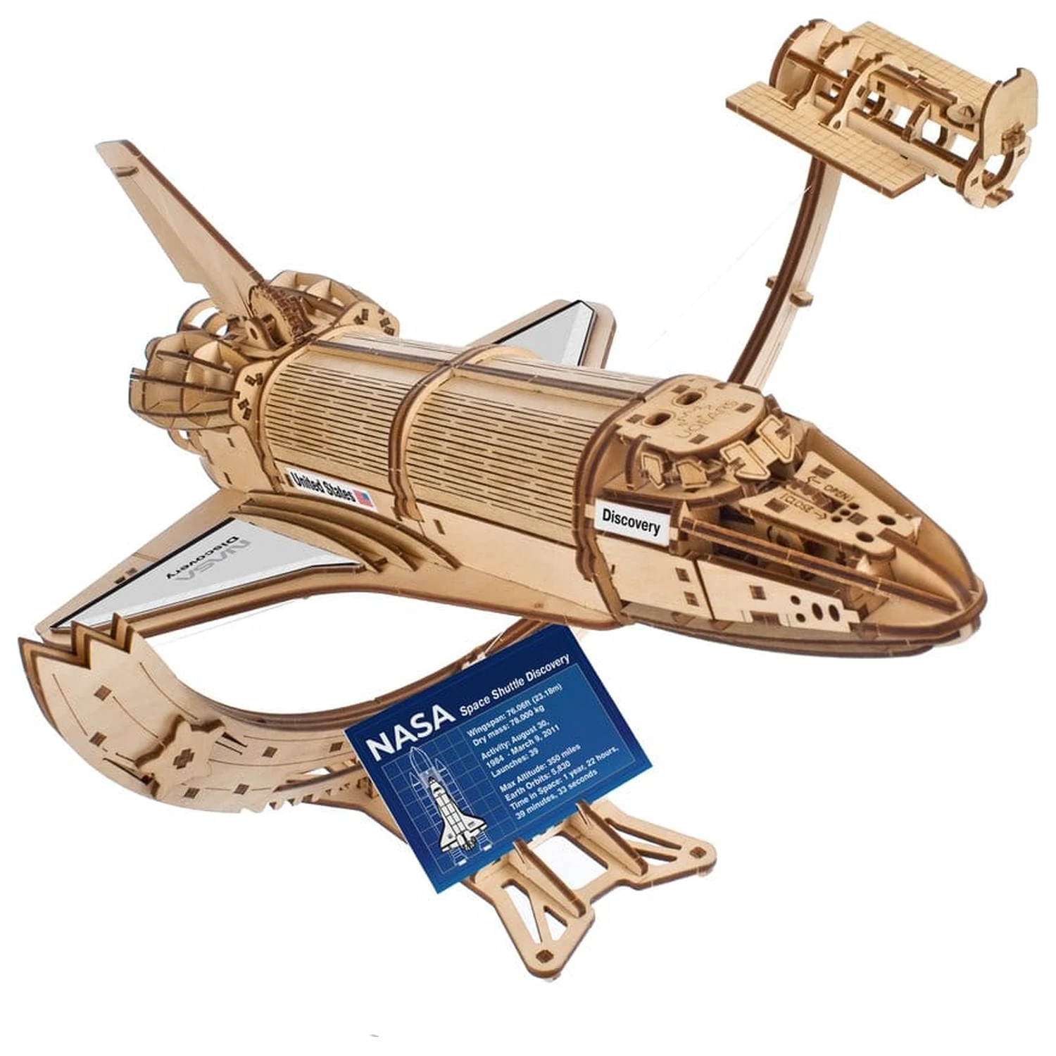 NASA 3D fa puzzle Space Shuttle Discovery termékfotó