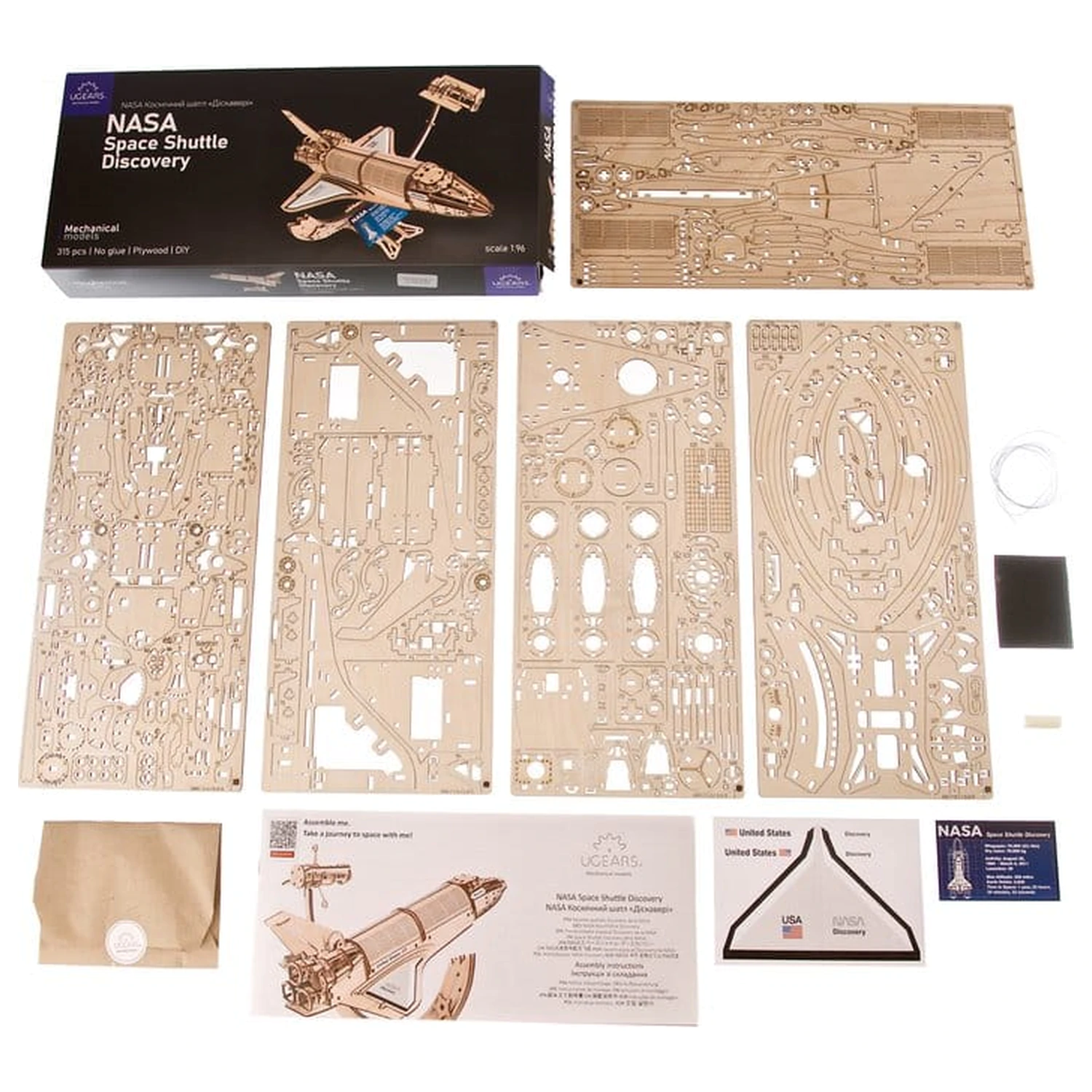 NASA 3D fa puzzle Space Shuttle Discovery termékfotó