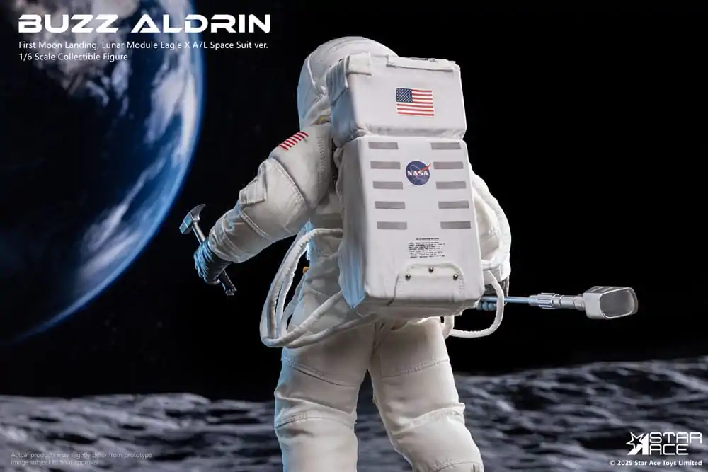 NASA Apollo 11 1/6 Buzz Aldrin akciófigura 30 cm  termékfotó