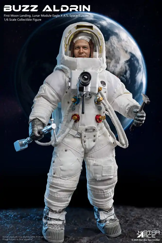 NASA Apollo 11 1/6 Buzz Aldrin akciófigura 30 cm  termékfotó