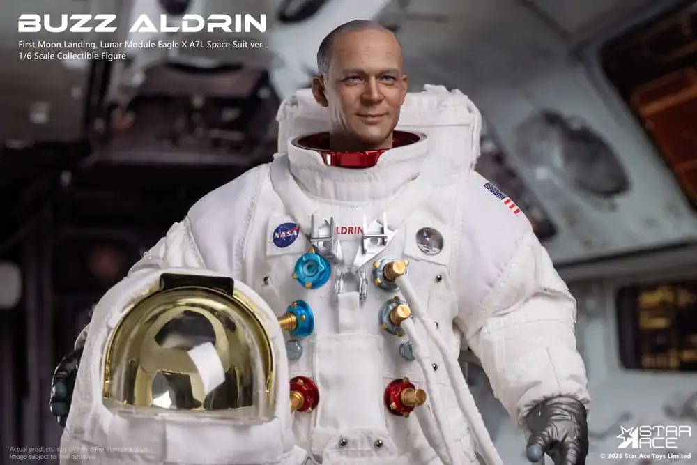 NASA Apollo 11 1/6 Buzz Aldrin akciófigura 30 cm  termékfotó