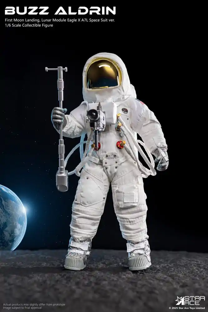 NASA Apollo 11 1/6 Buzz Aldrin akciófigura 30 cm  termékfotó