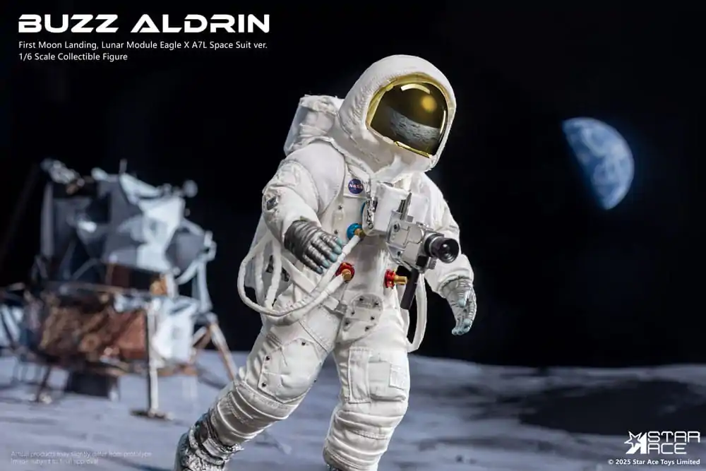 NASA Apollo 11 1/6 Buzz Aldrin akciófigura 30 cm  termékfotó