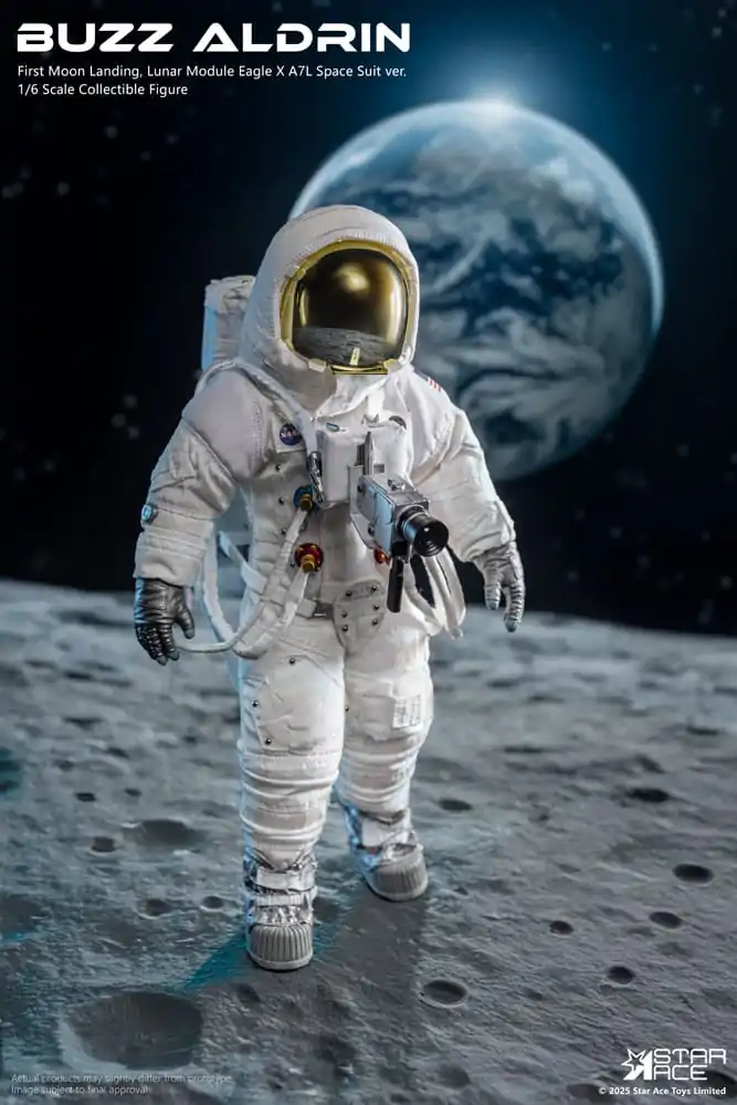 NASA Apollo 11 1/6 Buzz Aldrin akciófigura 30 cm  termékfotó