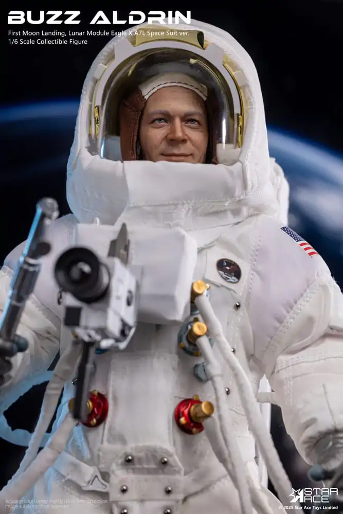 NASA Apollo 11 1/6 Buzz Aldrin akciófigura 30 cm  termékfotó