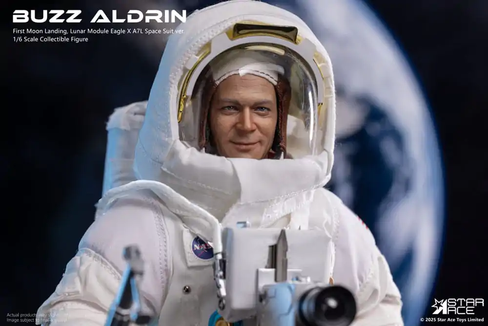 NASA Apollo 11 1/6 Buzz Aldrin akciófigura 30 cm  termékfotó