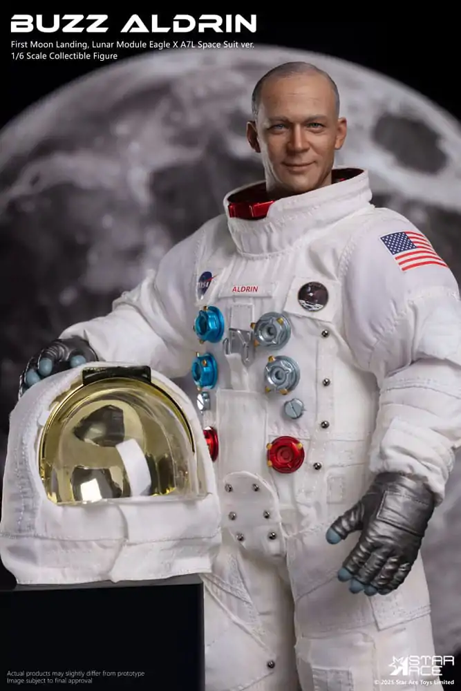 NASA Apollo 11 1/6 Buzz Aldrin akciófigura 30 cm  termékfotó