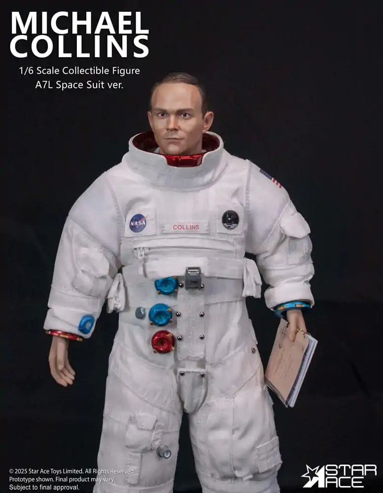 NASA Apollo 11 1/6 Michael Collins akciófigura 30 cm termékfotó