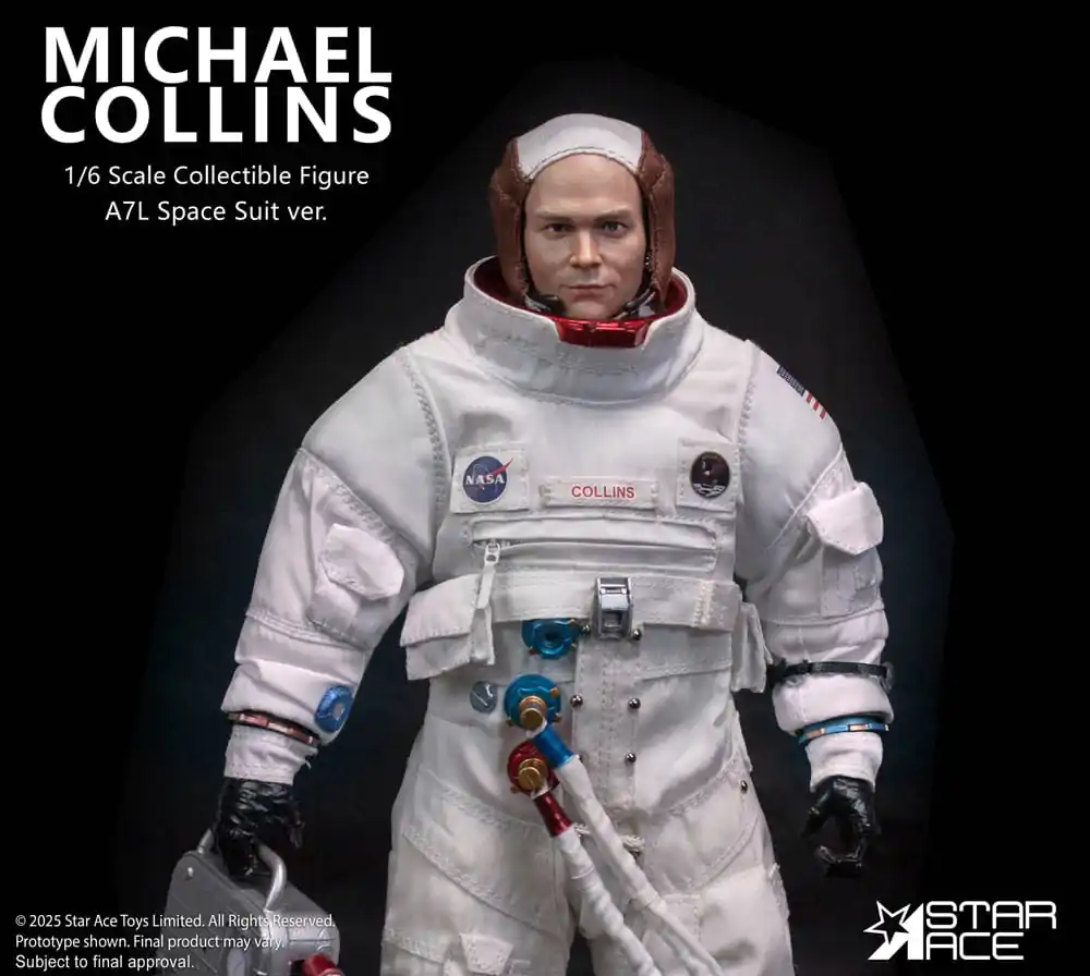 NASA Apollo 11 1/6 Michael Collins akciófigura 30 cm termékfotó