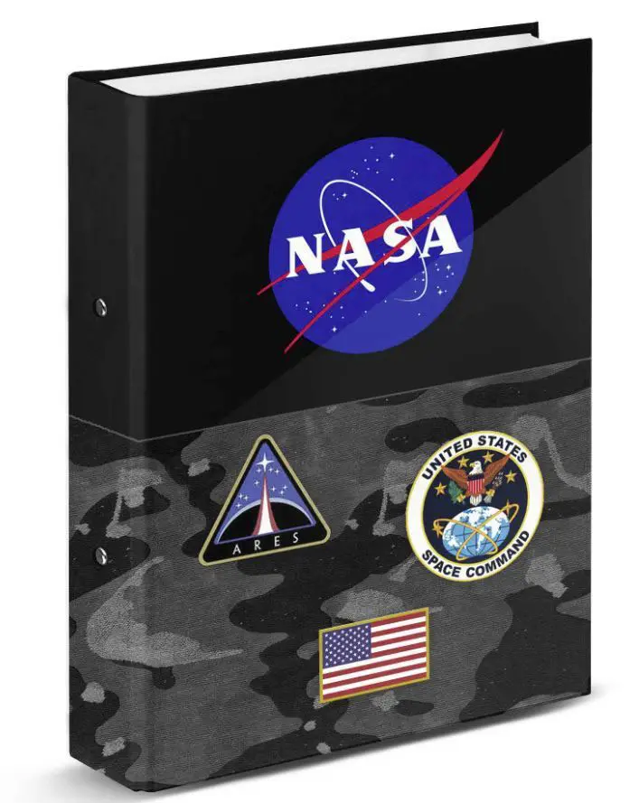 NASA Camo gyűrűs karton irattartó mappa termékfotó