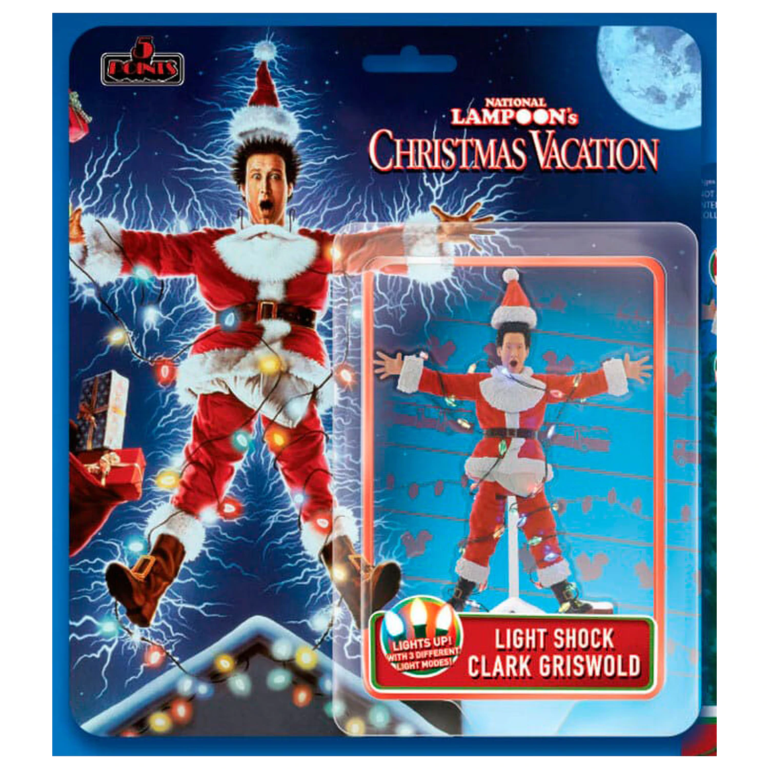 National Lampoon´s Christmas Vacation Clark Griswold Light Shock figura 10cm termékfotó