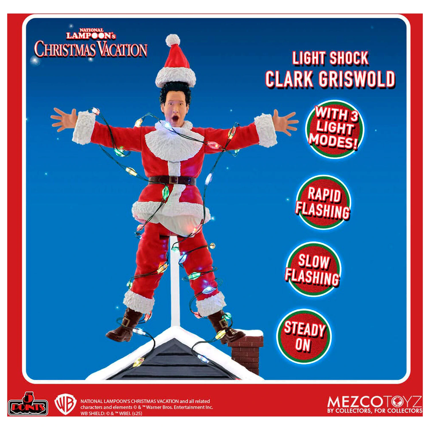 National Lampoon´s Christmas Vacation Clark Griswold Light Shock figura 10cm termékfotó