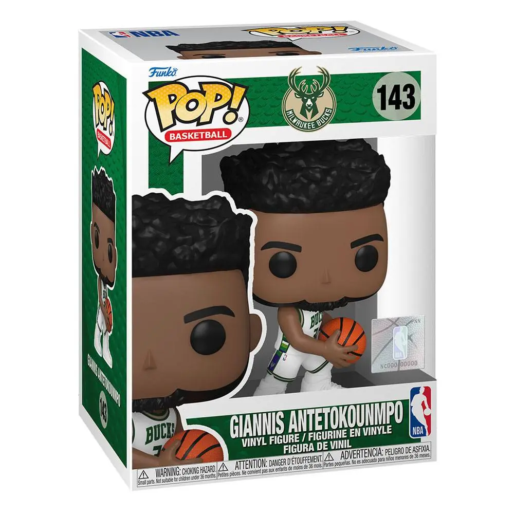 NBA Bucks POP! Basketball Vinyl figura Giannis (City Edition 2021) 9 cm termékfotó