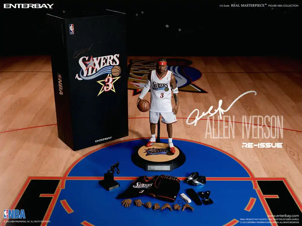 NBA Collection Real Masterpiece 1/6 Allen Iverson Limited Retro Edition akciófigura 30 cm termékfotó