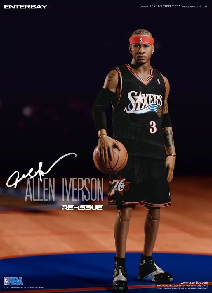 NBA Collection Real Masterpiece 1/6 Allen Iverson Limited Retro Edition akciófigura 30 cm termékfotó