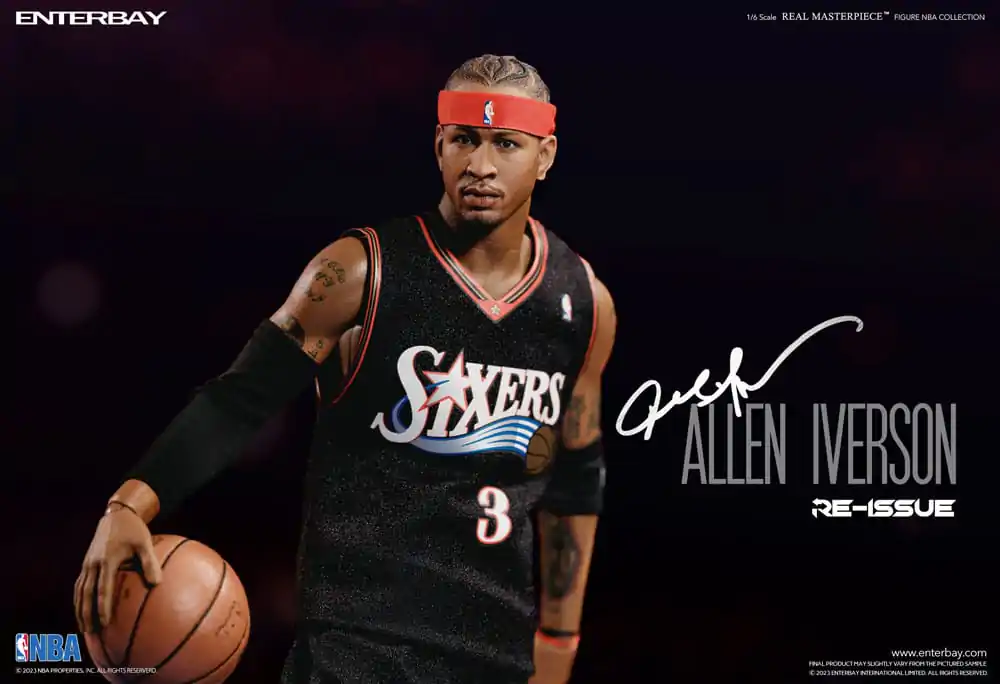 NBA Collection Real Masterpiece 1/6 Allen Iverson Limited Retro Edition akciófigura 30 cm termékfotó