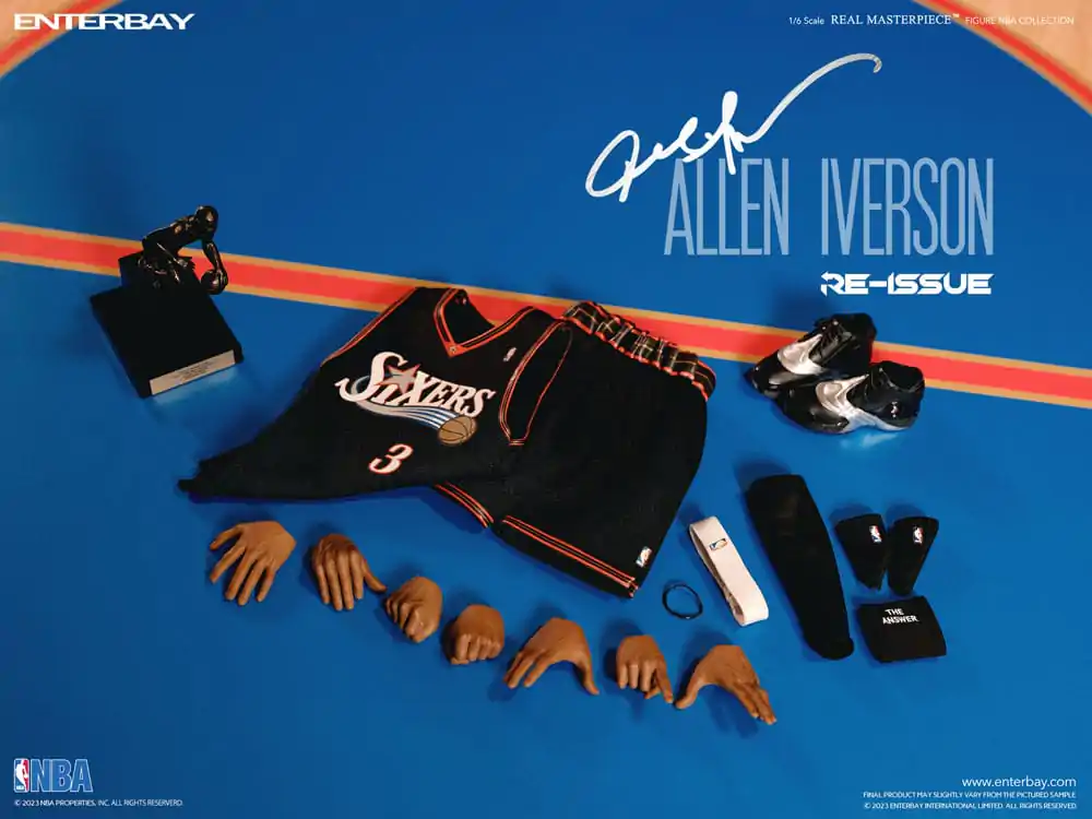 NBA Collection Real Masterpiece 1/6 Allen Iverson Limited Retro Edition akciófigura 30 cm termékfotó