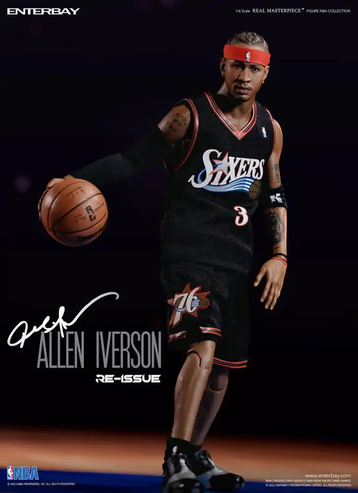 NBA Collection Real Masterpiece 1/6 Allen Iverson Limited Retro Edition akciófigura 30 cm termékfotó