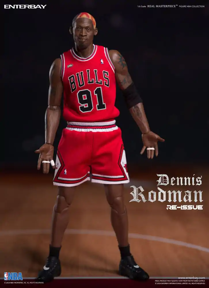 NBA Collection Real Masterpiece 1/6 Dennis Rodman Limited Retro Editon akciófigura 33 cm termékfotó