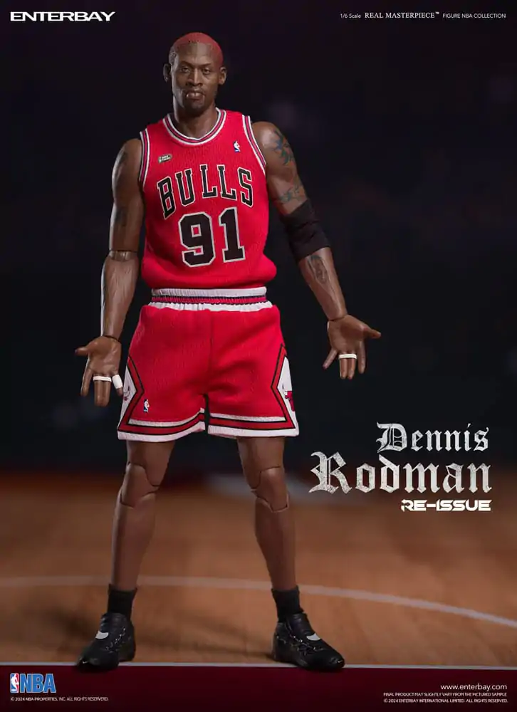 NBA Collection Real Masterpiece 1/6 Dennis Rodman Limited Retro Editon akciófigura 33 cm termékfotó