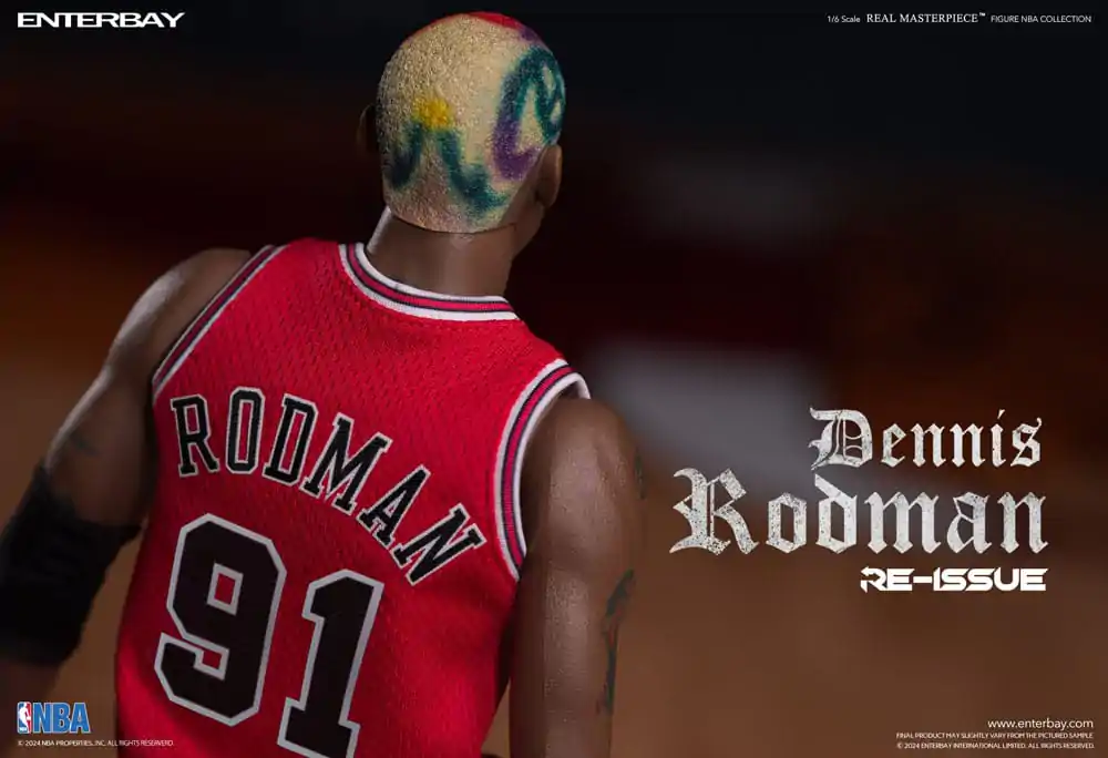 NBA Collection Real Masterpiece 1/6 Dennis Rodman Limited Retro Editon akciófigura 33 cm termékfotó