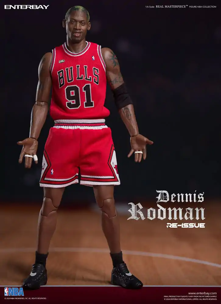 NBA Collection Real Masterpiece 1/6 Dennis Rodman Limited Retro Editon akciófigura 33 cm termékfotó